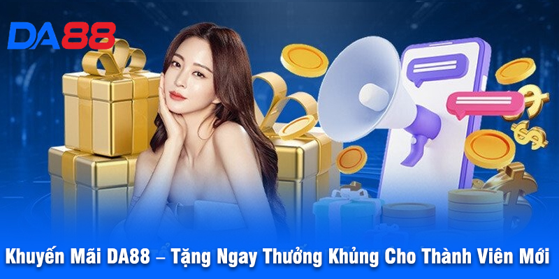 Khuyến Mãi DA88 – Tặng Ngay Thưởng Khủng Cho Thành Viên Mới